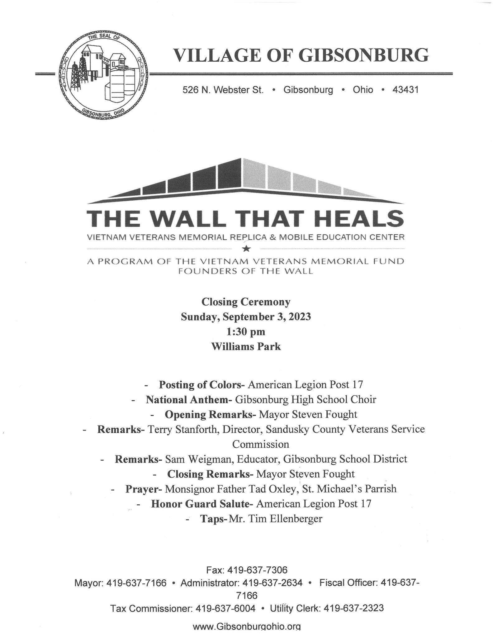  The Village Of Gibsonburg Ohio Sandusky County